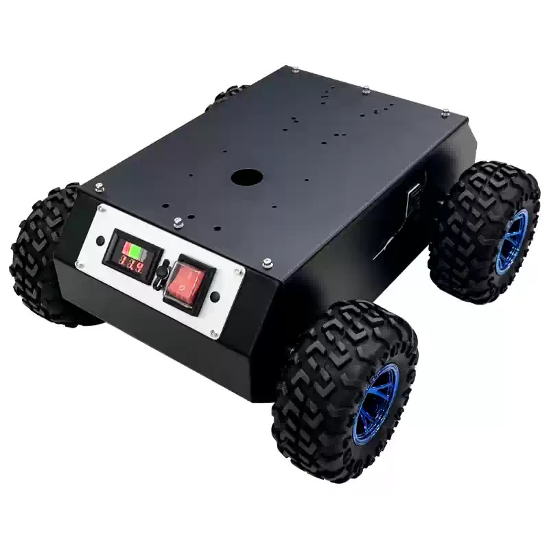 4WD gesloten robotchassis met stalen wielen