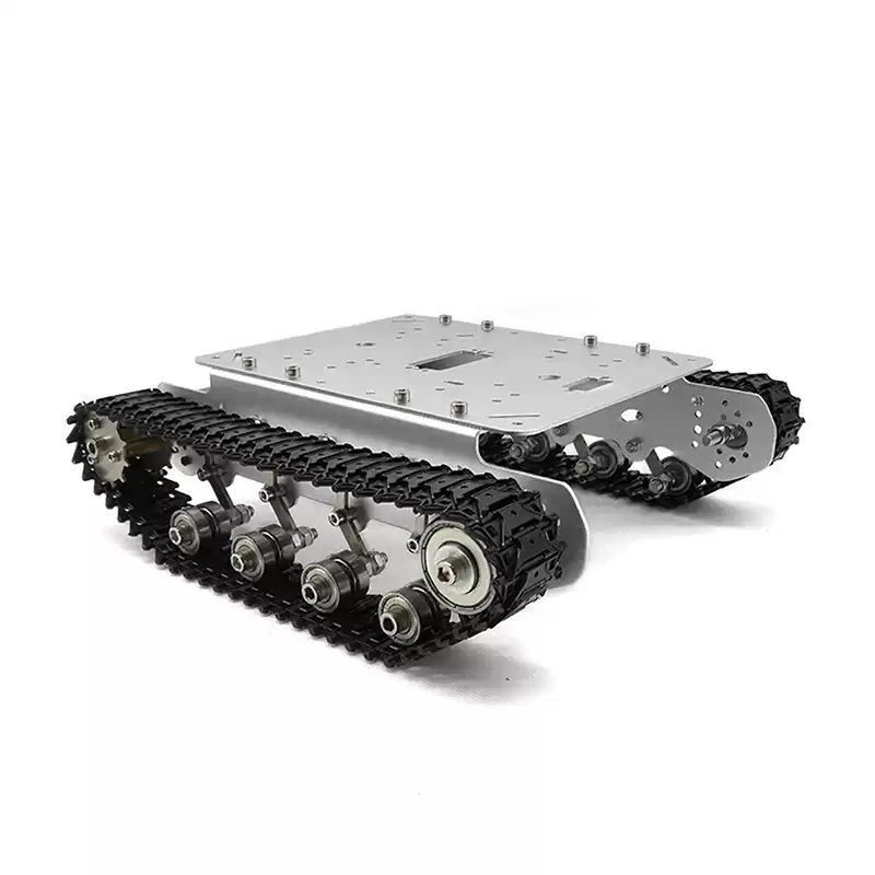 Volledig metalen schokabsorberend rupstankrobotchassis
