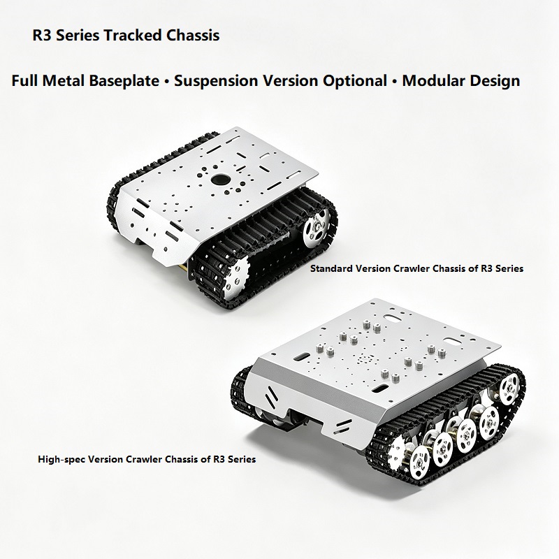Volledig metalen tankrupsrobotchassis