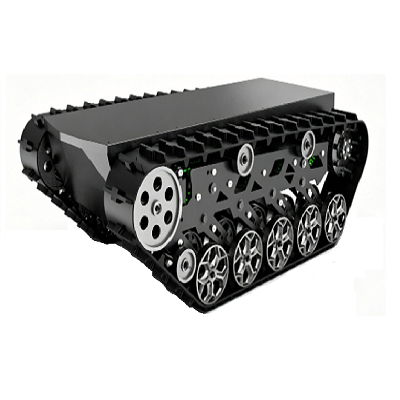 Aangepast robotchassis met rupsbanden