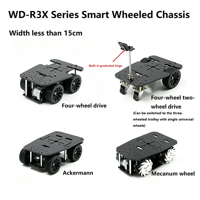 Educatief robotchassis op wielen