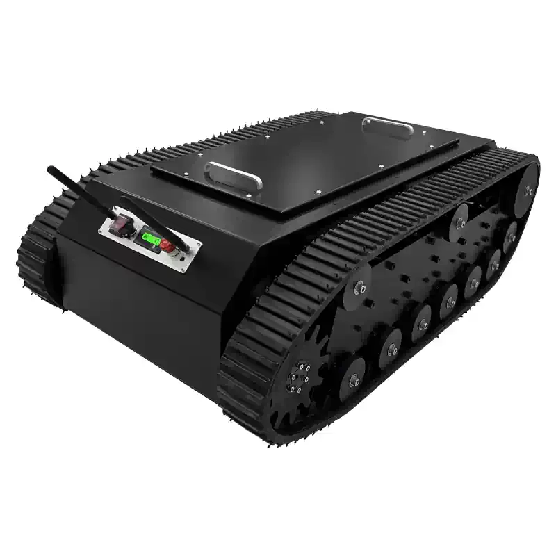 Reddingsrobotchassis met rubberen rupsbanden voor hoge belasting