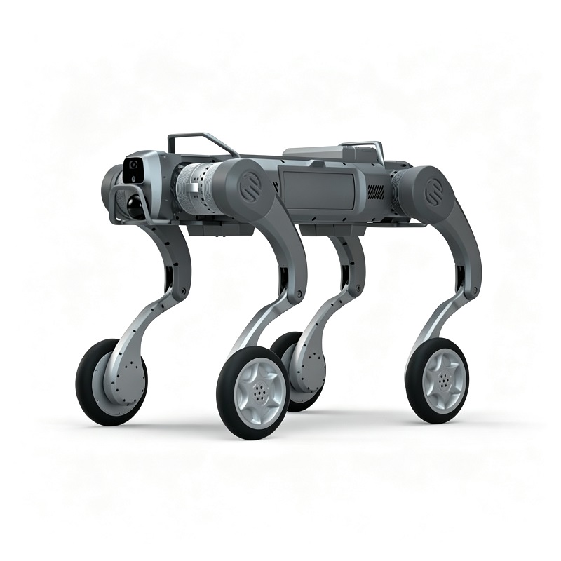 Hybride robotchassis op wielen Viervoetige robothond