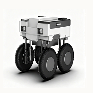 Multidirectioneel chassis op wielen met 4WS