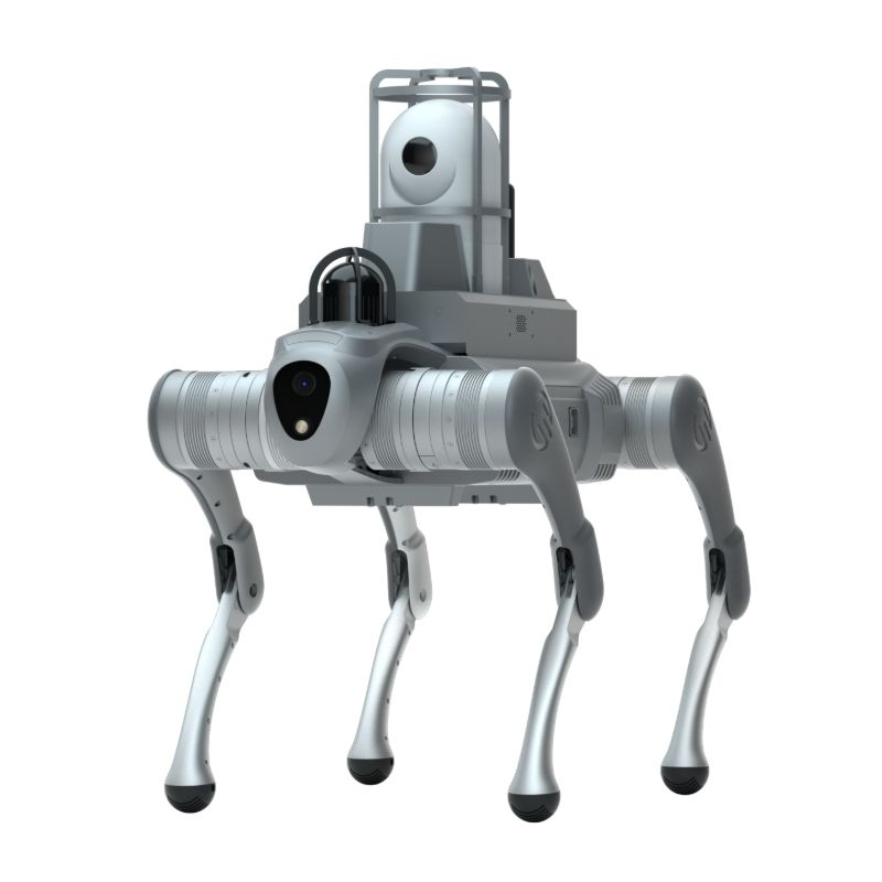 Viervoetige robothond Vierpotig robotchassisplatform